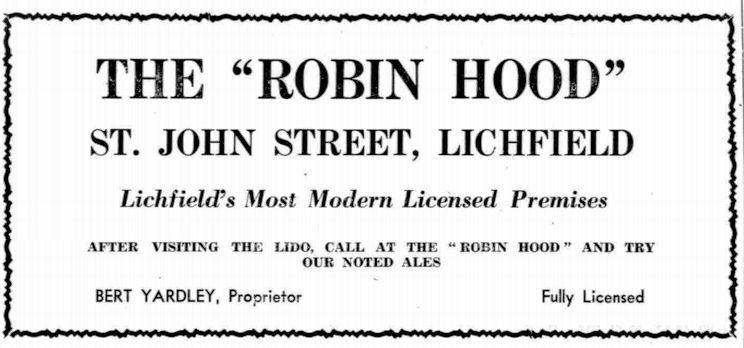 robin hood pub 1939